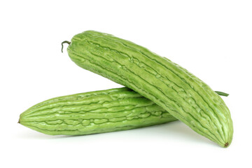Bitter melon isolated on white background.