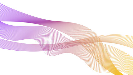 Abstract backdrop with colorful wave gradient lines