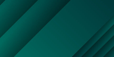 Modern dark green 3d futuristic technology abstract background with overlap stripes layers. Modern 3D green dark background for presentation design. Vector illustration design for presentation, banner