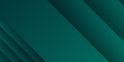 Modern dark green 3d futuristic technology abstract background with overlap stripes layers. Modern 3D green dark background for presentation design. Vector illustration design for presentation, banner