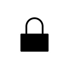 Lock icon in trendy flat style for Graphic Design Projects.