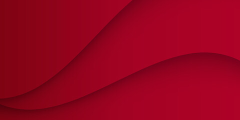 Modern red wave abstract business presentation background. Elegant shiny wavy red background with space for text. Vector abstract red wavy background. Curve flow motion 