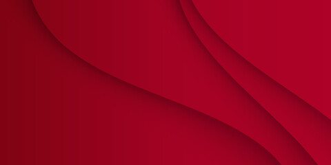 Modern red wave abstract business presentation background. Elegant shiny wavy red background with space for text. Vector abstract red wavy background. Curve flow motion 