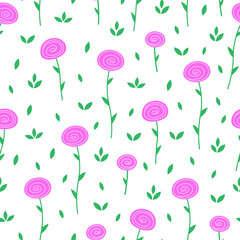 Seamless feminine flowers, roses. March 8. International Women's Day. Wedding day. For printing, fabrics, textiles, cards, invitations, wrappers