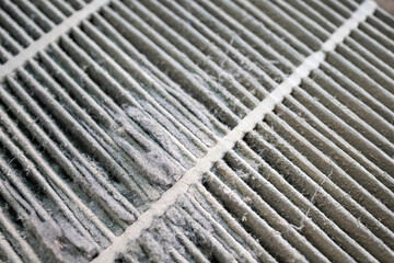 Dirty car air filters, should be maintained for fresh air