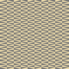 Geometric pattern with grey and golden triangles. Geometric modern ornament. Seamless abstract background
