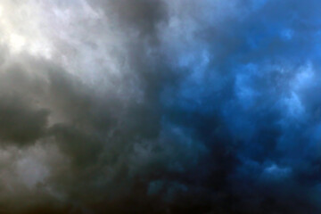 Dramatic sky before a thunderstorm. Background, texture.