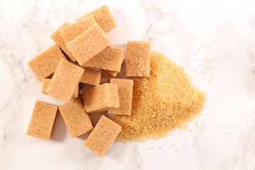 sugar cane cube and powder