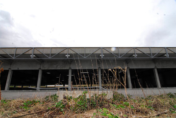 industrial concrete building and industrial architecture