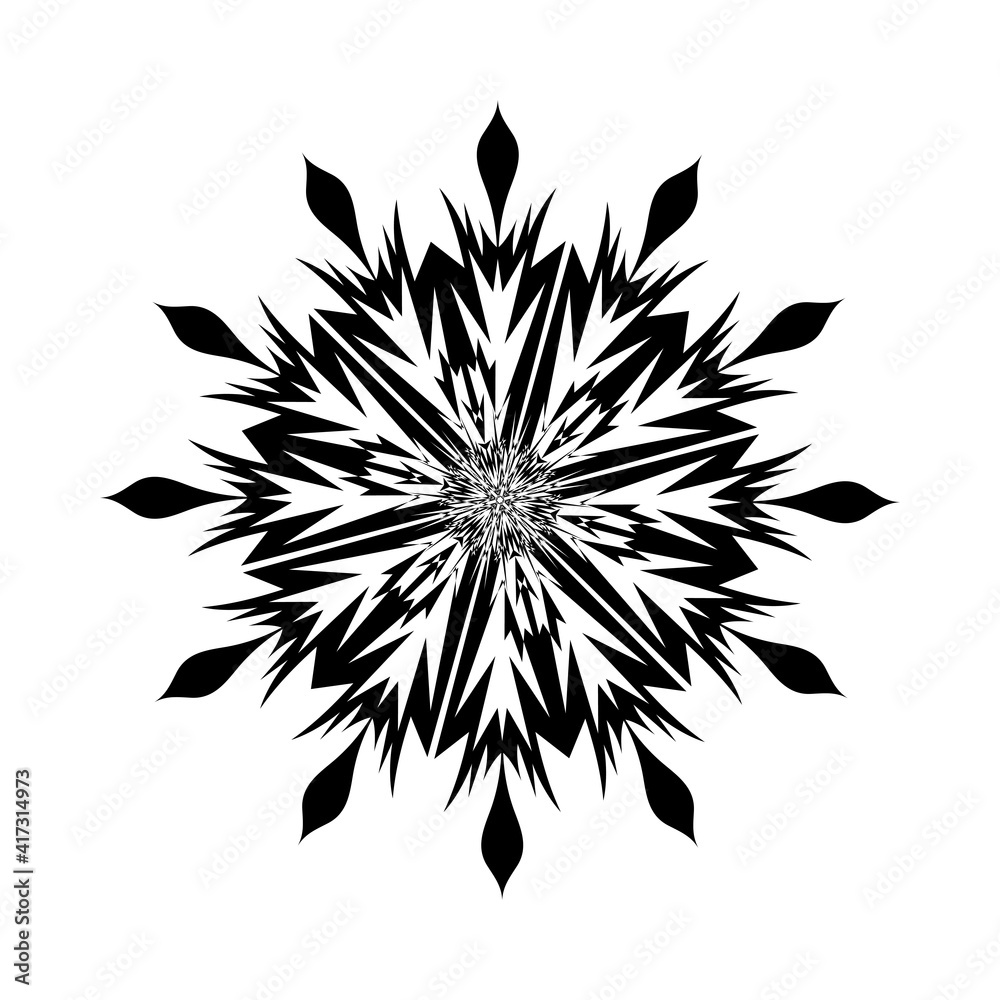 Poster snowflake icon