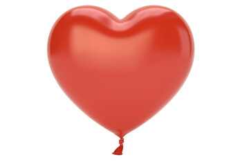 Fototapeta na wymiar Big heart shaped balloon, 3D rendering. 3D illustration.