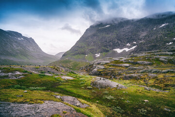 Beautiful mountain landscape Norway Scandinavia northern europe