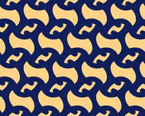 Seamless abstract pattern. Endless ornament. Vector illustration. Cutting stencil.