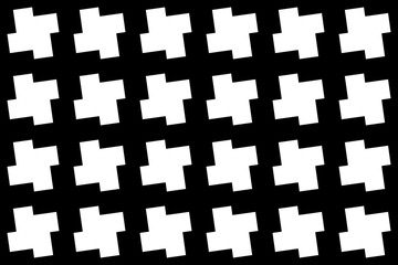 Geometric seamless pattern. Geometrical ornament. Vector illustration. Cutting stencil.