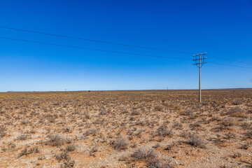 The dry and arid Karoo, South Africa.