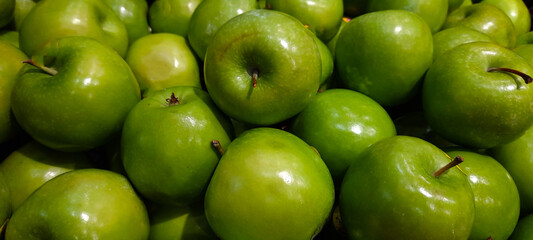 Blurred Stack of Apples Photo