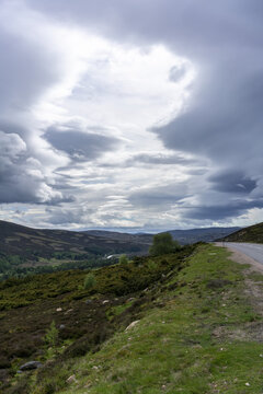 Beautiful scenery along the way from Inverness to Aviemore , Scotland