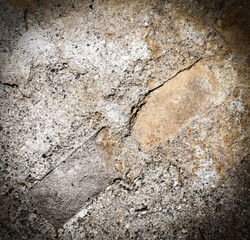 Background of an old surface of metal-concrete.