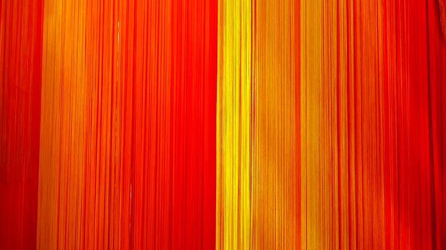 4K collorful  yarn  collor ribbon be windy