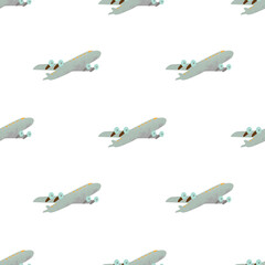 Coffee seamless pattern design. Decorate text in brown colors.