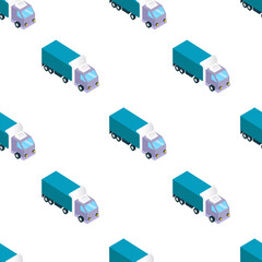 Poster design in isometric style. Use it for brand identy or advertisement creation. Vector illustration.