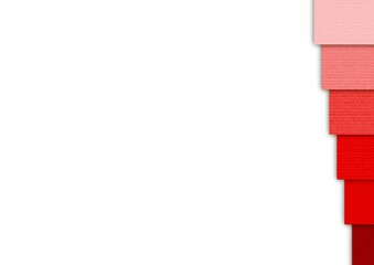 ペーパークラフトのような赤色のフレーム no.04
