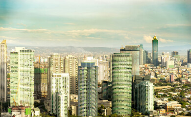 Fototapeta na wymiar Skyline of Manila