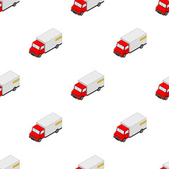 Poster design in isometric style. Use it for brand identy or advertisement creation. Vector illustration.