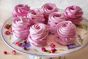homemade marshmallows made from fresh currants confectionery