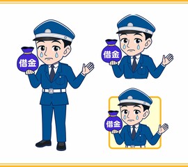 若い警備員の男性