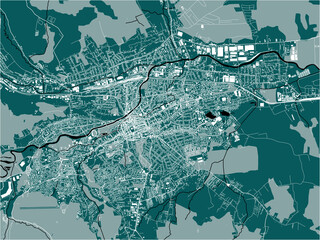 map of the city of Cluj-Napoca, Romania