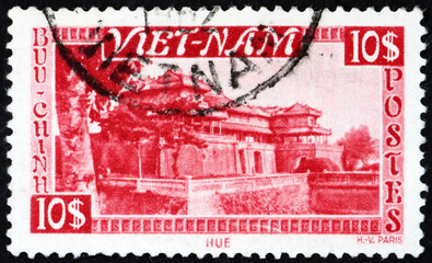 Postage stamp Vietnam 1951 Imperial palace, Hue