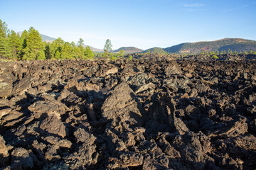 Sunset Crater Volcano National Monument in Arizona, USA