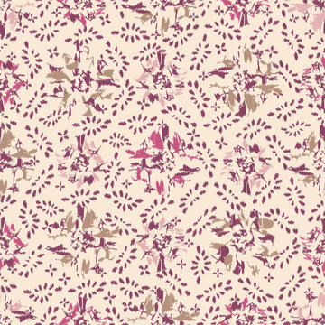 Seamless abstract pattern with the image of flowers © Yuliya