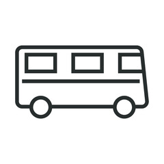 Vector illustration of summer holidays attributes on background. A bus trip icon.