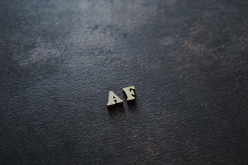 the initials of the letter AF
