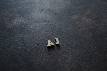 the initials of the letter AJ