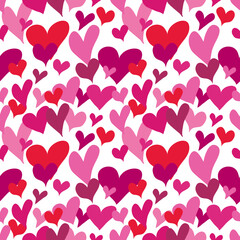 Very sweet seamless heart pattern for decorating, wallpaper, wrapping paper, fabric, backdrop and etc.
