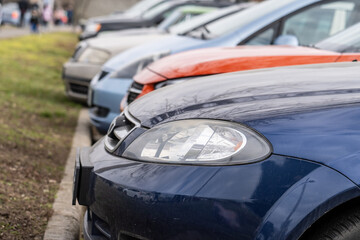 parking cars in an outdoor garage