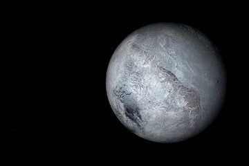 Obraz na płótnie Canvas Eris is second-largest known dwarf planet in the Solar System.