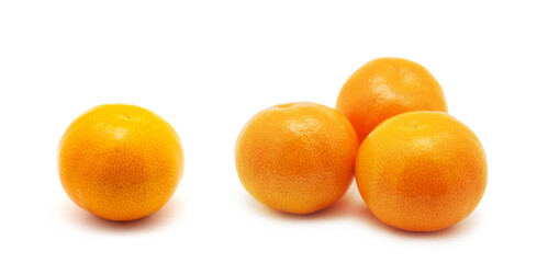 Mandarin isolated on white background