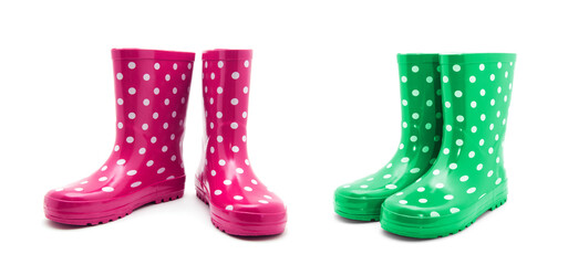 Gumboots. Isolated on white background