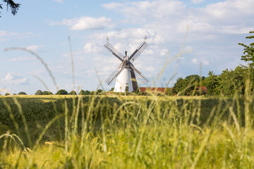 Historische Windm&uuml;hle in S&uuml;dhemmern, Hille, Deutschland