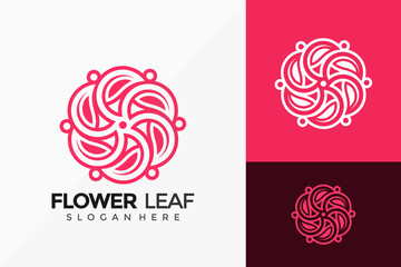 Beauty Flower Leaf Logo Design. Modern Idea logos designs Vector illustration template
