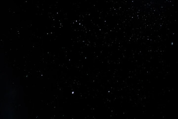 Fototapeta premium Snow against a black sky. Snow on a black background. Snow background.