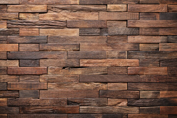 wall panel from vintage boards background, wood texture