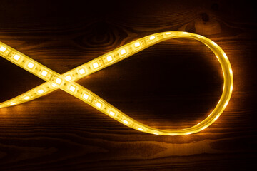 gold light led strip,illuminating diode tape