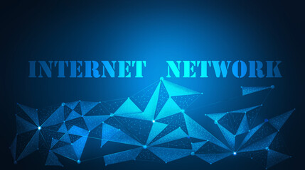 Global network connection and data connections concept.