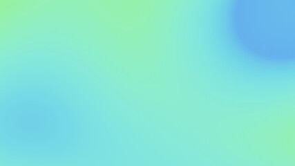 Blurred gradient abstract background. Organic shapes, fluid, soft design. Background template for presentations, brochures, banners, social media publications in modern style, blue and green colors.