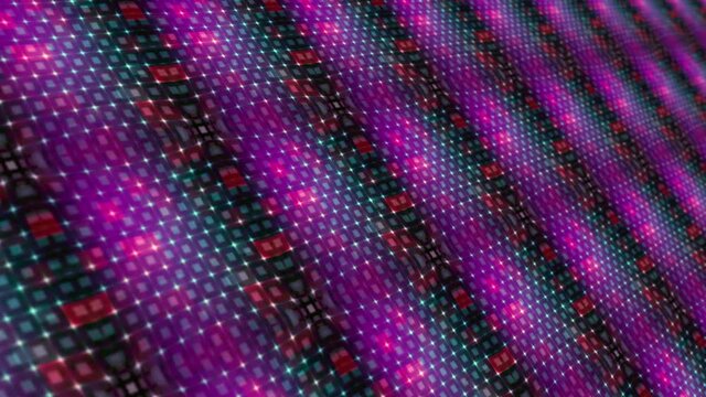 Abstract digital futuristic 10 to 0 countdown in digital grid pattern matrix style. 4K 3D seamless loop countdown ten seconds for Science technology countdown or top ten title, show events openers.